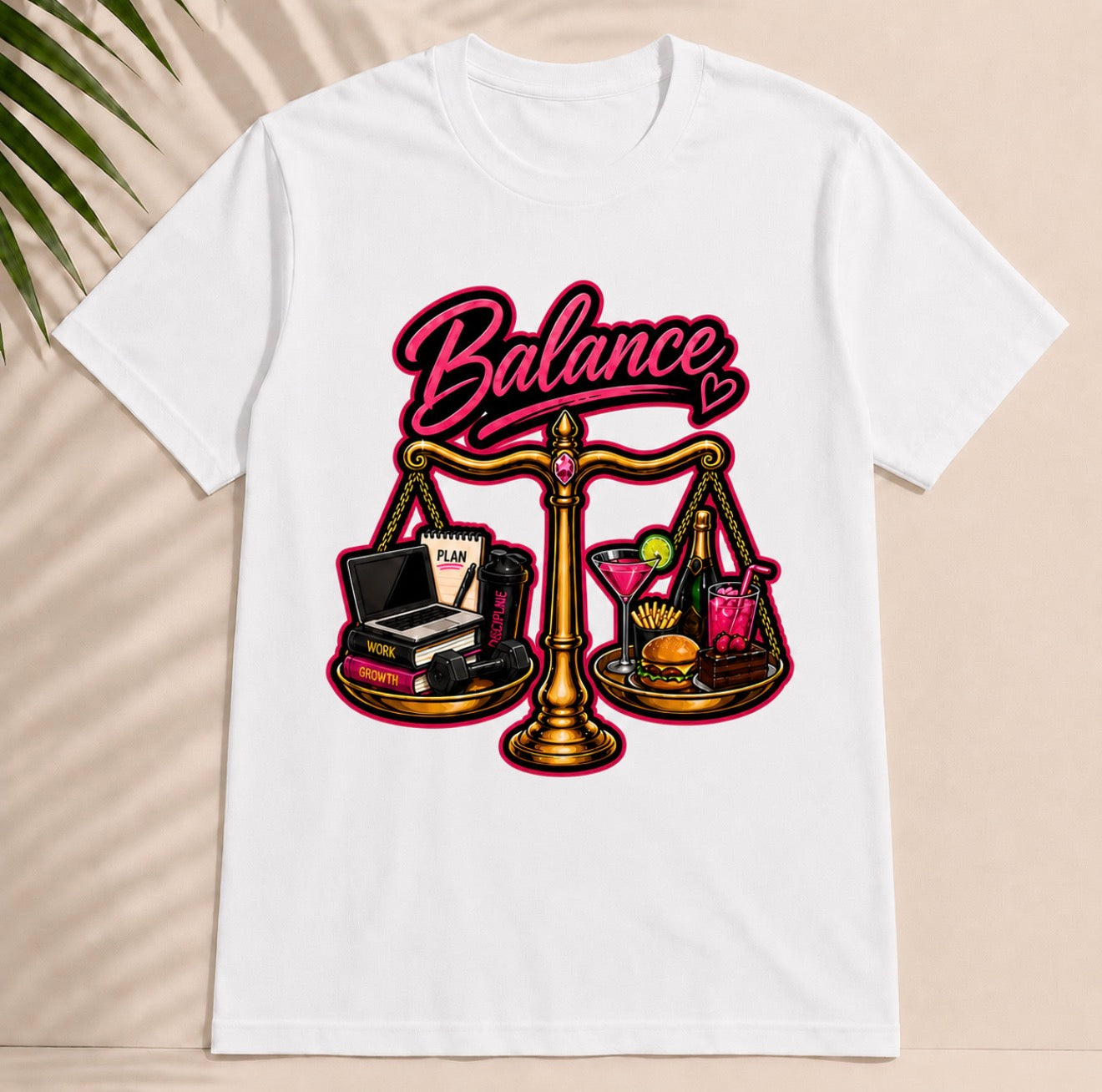 868 Balance Tee - “Work Hard, Play Balanced”